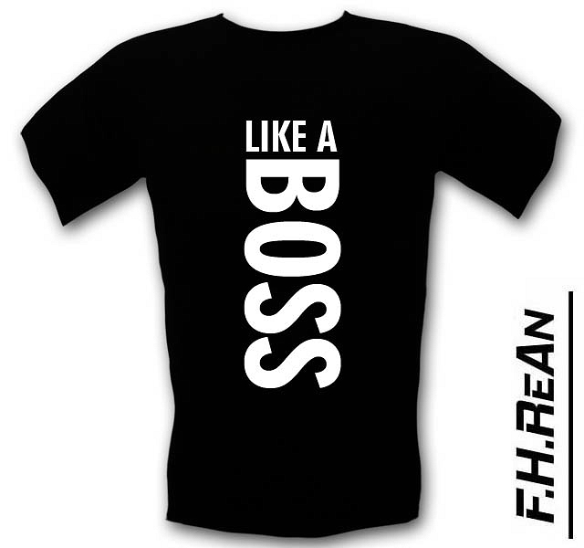 Śmieszne koszulki z nadrukiem like a boss