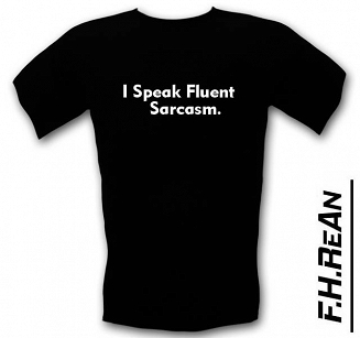 Śmieszne koszulki I speak fluent sarcasm