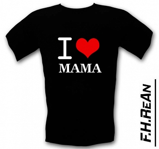 Śmieszne koszulki I love MAMA