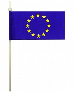FLAGA UNII EUROPEJSKIEJ CHORĄGIEWKA NA PATYKU 30/50cm 