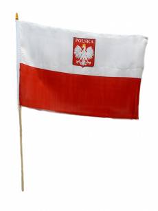 FLAGA POLSKA CHORĄGIEWKA 45x60cm Oferta Hurtowa