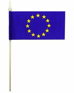 FLAGA CHORAGIEWKA UNII EUROPEJSKIEJ NA PATYCZKU PLASTIKOWYM 30X20CM
