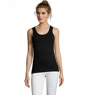 Top Damski GRUBE RAMIĄCZKA CZARNA