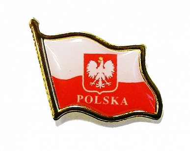WPINKA PRZYPINKA METALOWA PATRIOTYCZNA  POLSKA FLAGA 
