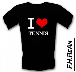 Śmieszne koszulki I love TENNIS