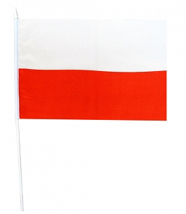 FLAGA CHORĄGIEWKA GROT PCV GŁADKA 30/45CM 