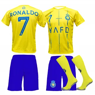 KOMPLET Z GETRAMI RONALDO AL-NASSR KOSZULKA SPODENKI GETRY 23/24