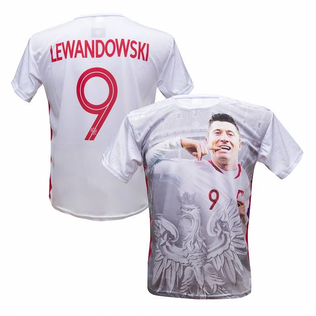 Koszulka Piłkarska POLSKA LEWANDOWSKI LEWY ORZEŁ